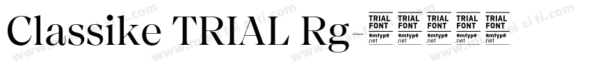 Classike TRIAL Rg字体转换